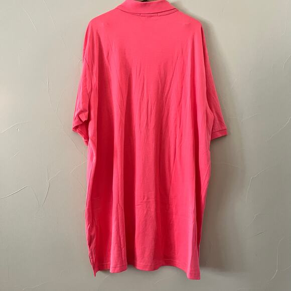 U.S. Polo Assn. Luxury Feel Men's Collared Coral Polo | Size 3XLT - Picture 3 of 6